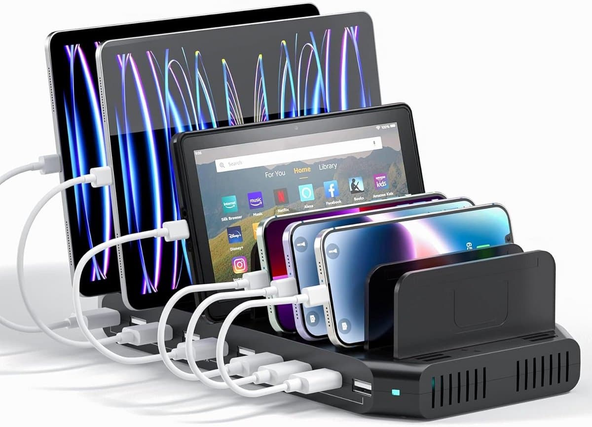 10-poorts USB Laadstation voor Mobiele Apparaten - Oplaadstation voor Telefoons en Tablets