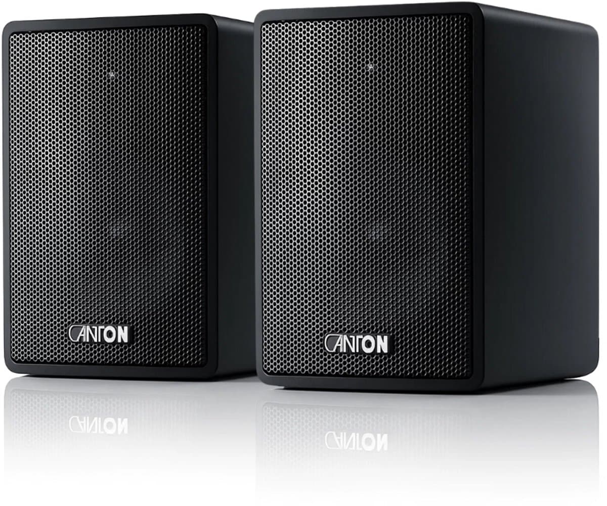 Canton Plus MX.3 – Compacte Passieve Luidsprekers – Set van 2 – Helder Geluid – Muurmontage – Surround Set – Home Cinema – Zwart
