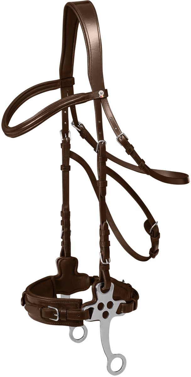 WALDHAUSEN X-LINE HACKAMORE HOOFDSTEL Bruin