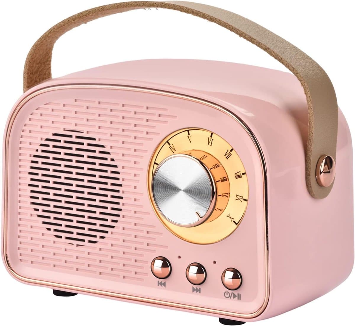 Draagbare desktop subwoofer retro Bluetooth-luidspreker - Lichtgroen