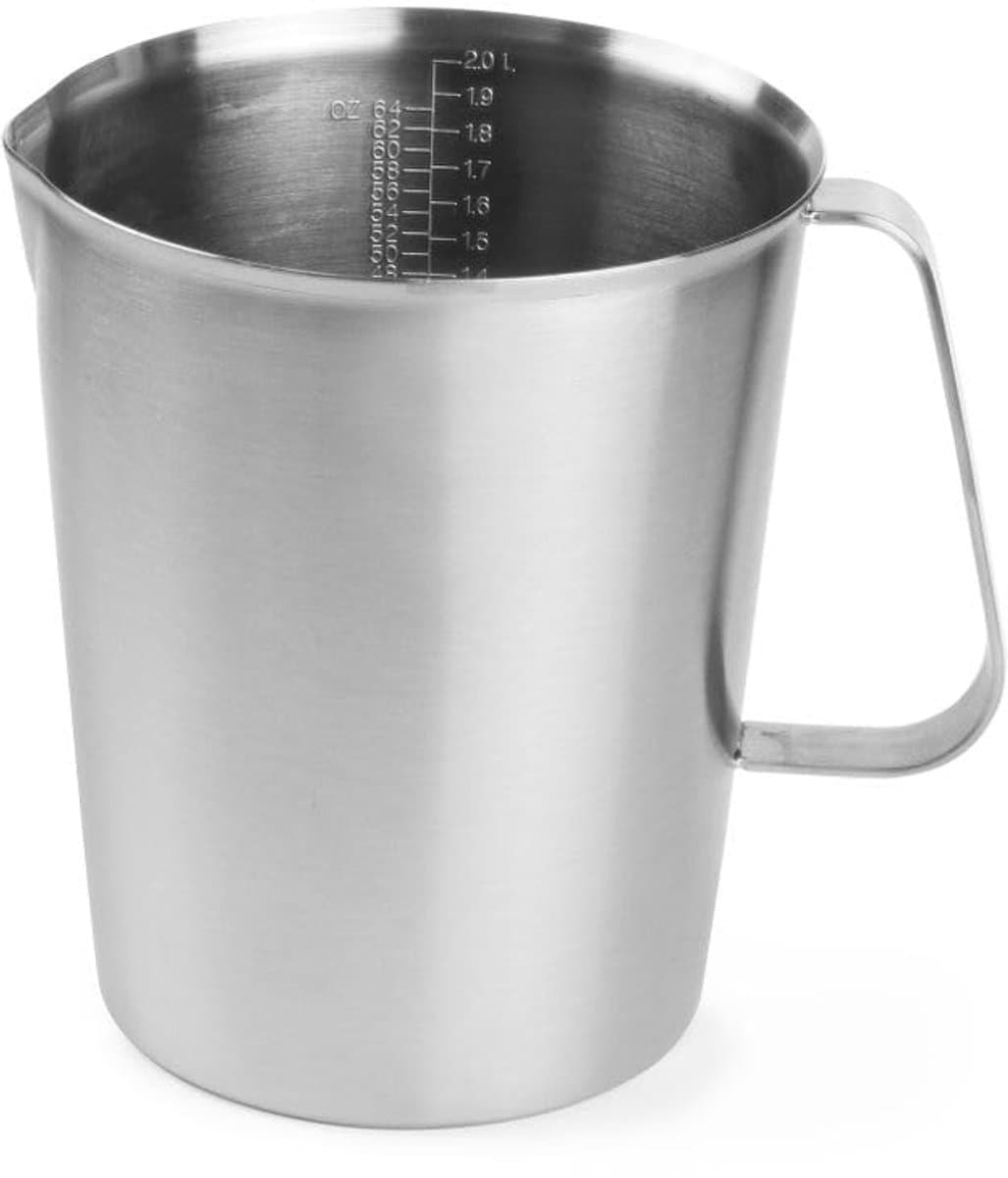 Unyqoos® en stevige roestvrijstalen maatbeker van 2 liter voor keuken