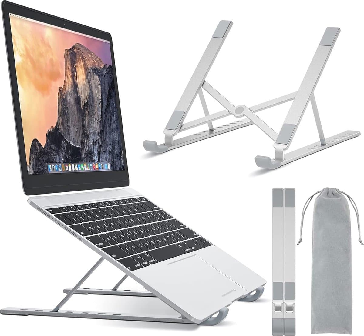 Laptop verhoger - Laptopverhoger - Stabiel - Staand Werken - Ergonomisch - Laptop Verhoger Bureau - Must have voor uw laptop!