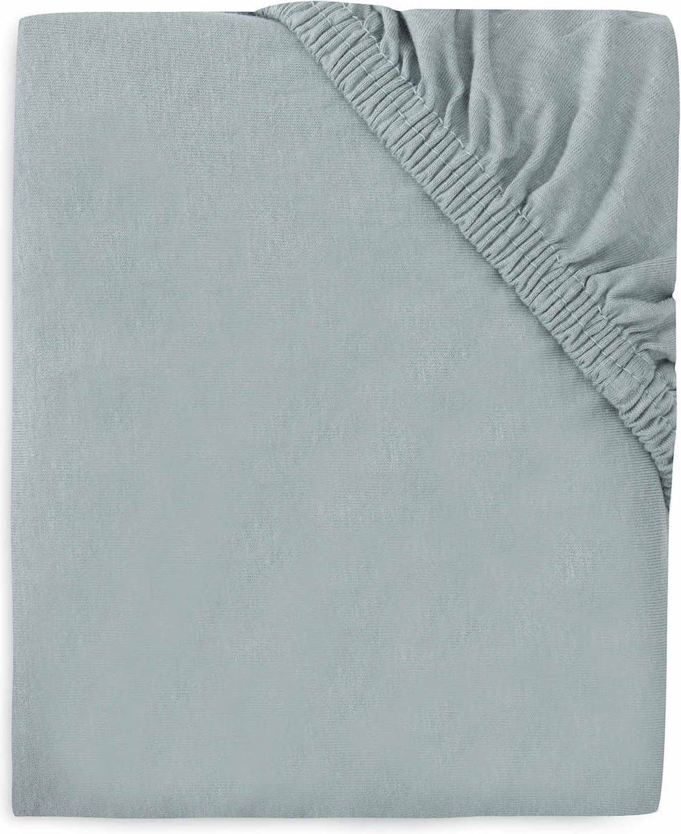 Jollein Baby - Hoeslaken Jersey 70/75x140/150cm - Ledikant Babybed - Zacht Katoen - Sea Green