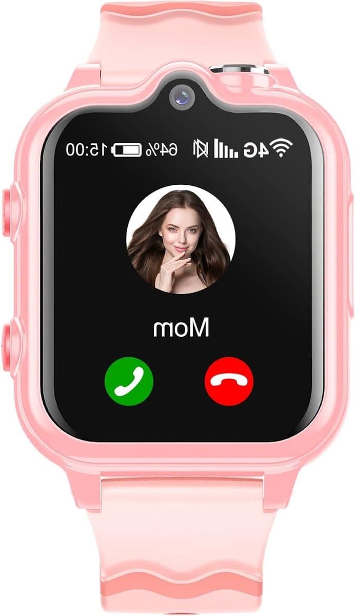 Smartwatch voor kinderen met GPS en telefoonhorloge 4G wifi - waterdicht - cadeau - jongens - meisjes Gps tracker kind