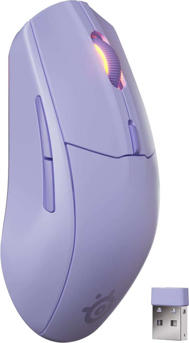SteelSeries Rival 3 Gen 2 Draadloze Gaming Muis Lavendel