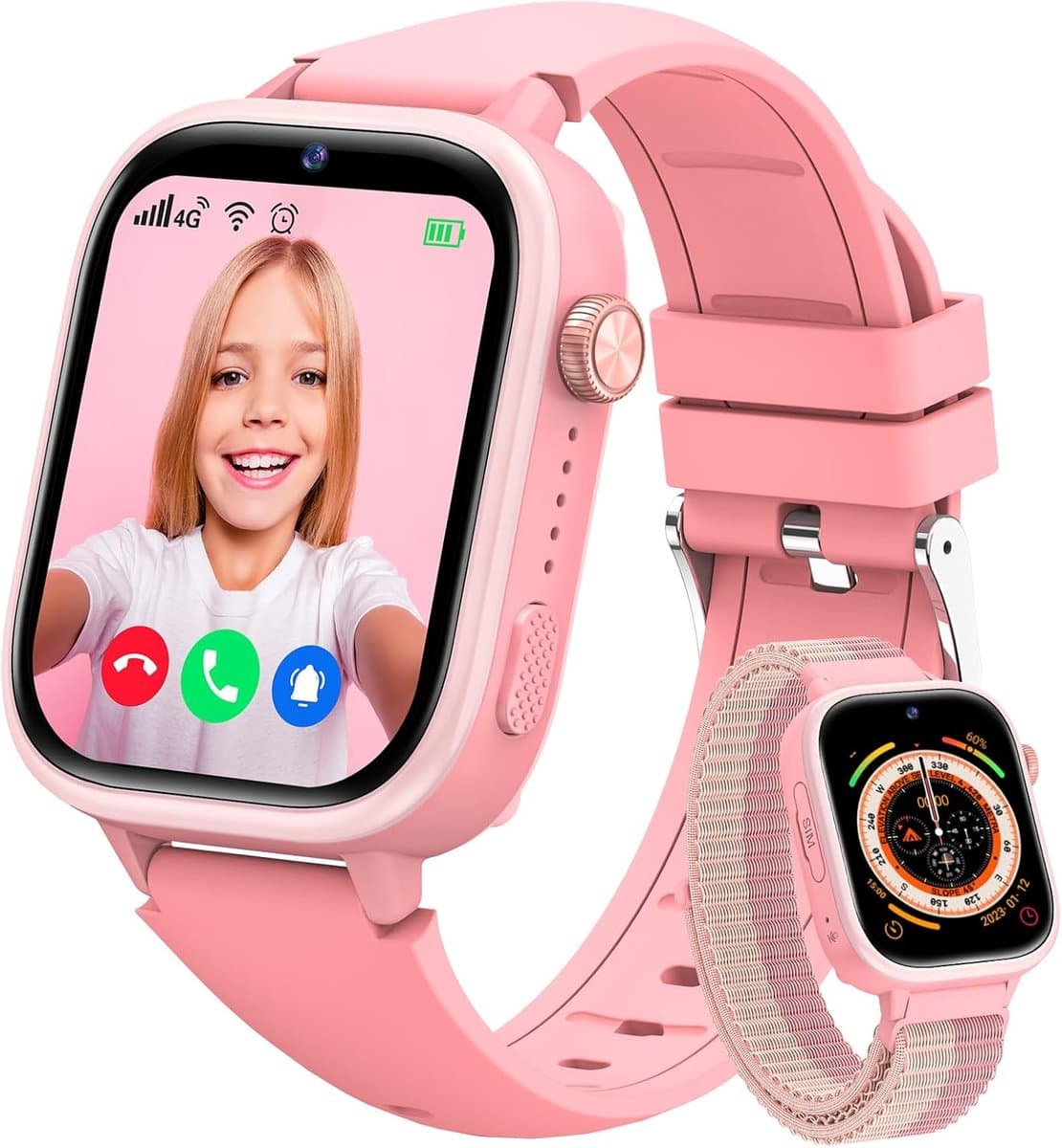 Slimme Kinderen Smartwatch - Roze - Educatief & Interactief