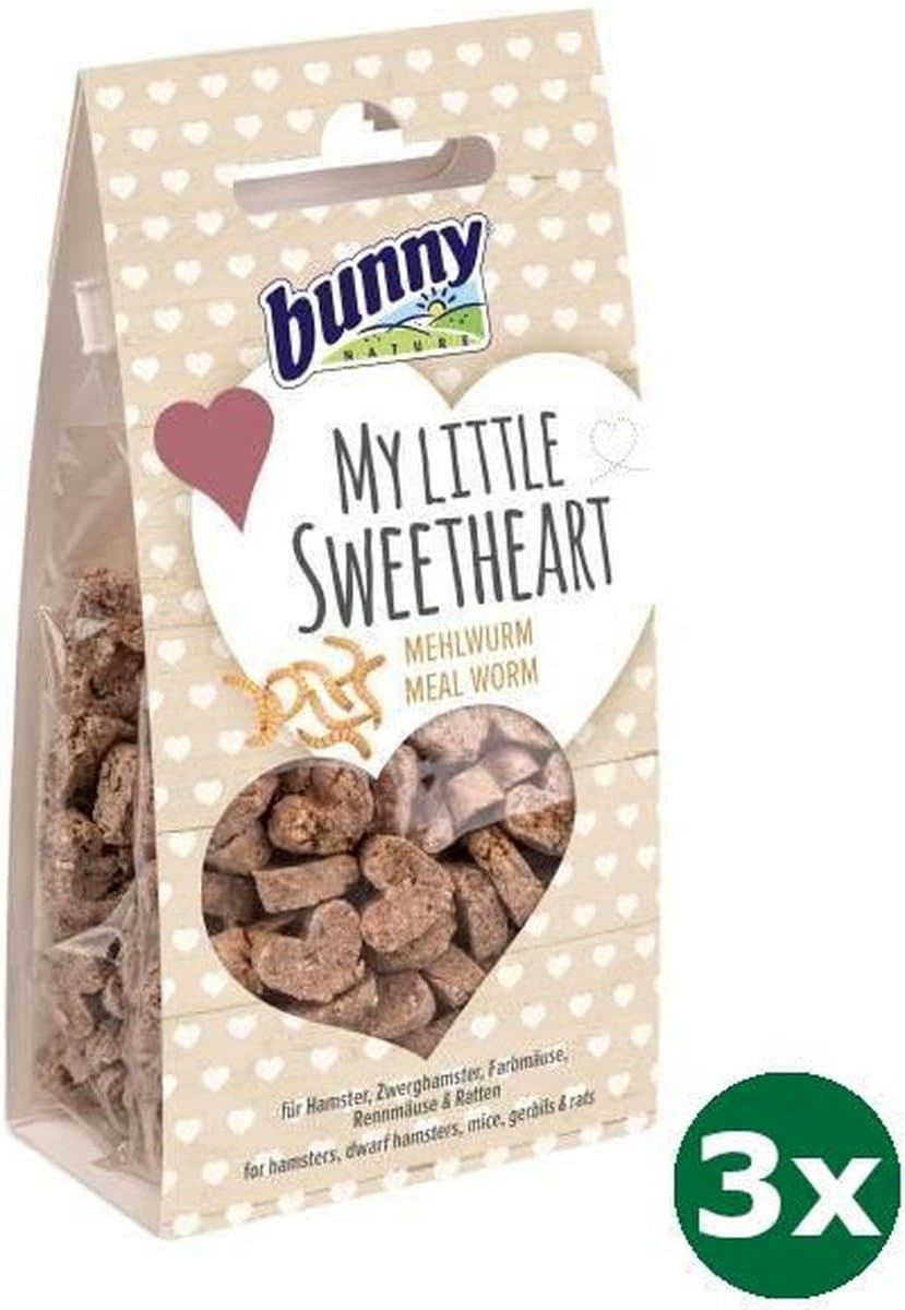3x30 gr Bunny nature my little sweetheart meelworm