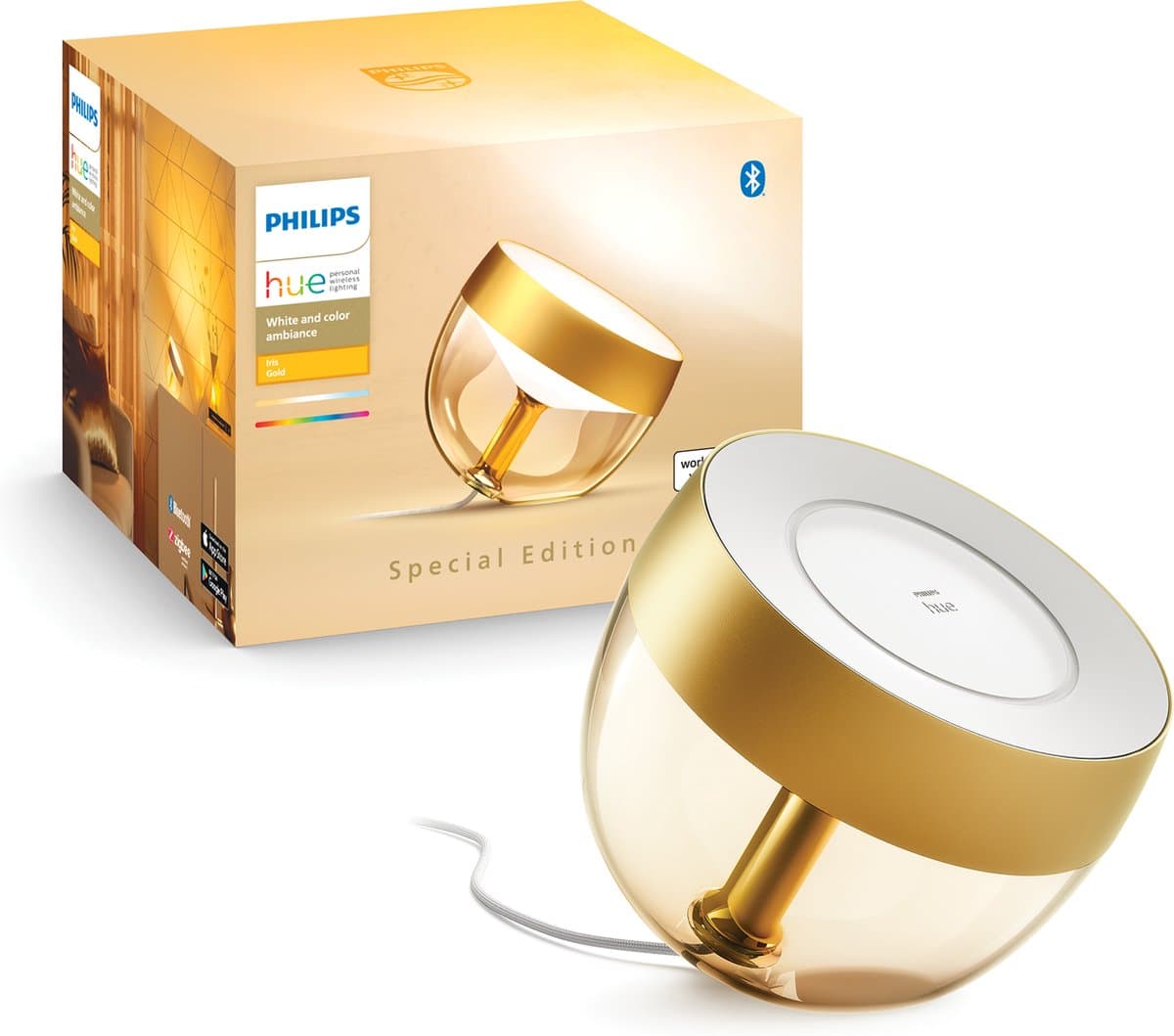 Philips Hue Iris White and Color Special Edition Goud