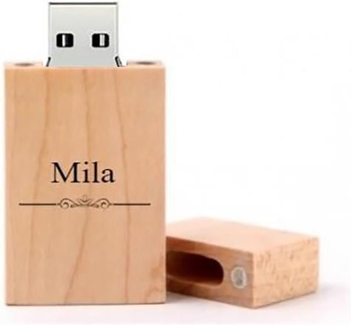 Mila naam kado verjaardagscadeau cadeau usb stick 32GB