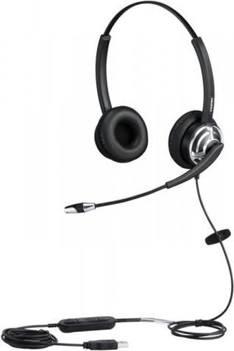 ALLNET 8805-8.2MS hoofdtelefoon/headset Bedraad Hoofdband Kantoor/callcenter Zwart