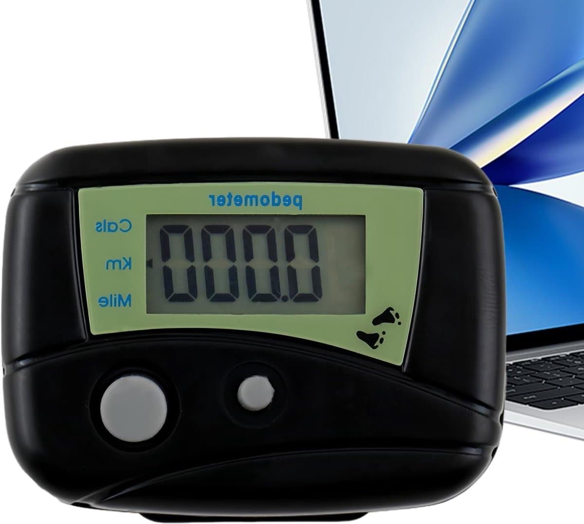 Stappenteller Digitale LCD - Activity Tracker - Fitness Workout - Realtime Stapgegevens - 5.5 x 4.5 x 2.5 cm - Zwart