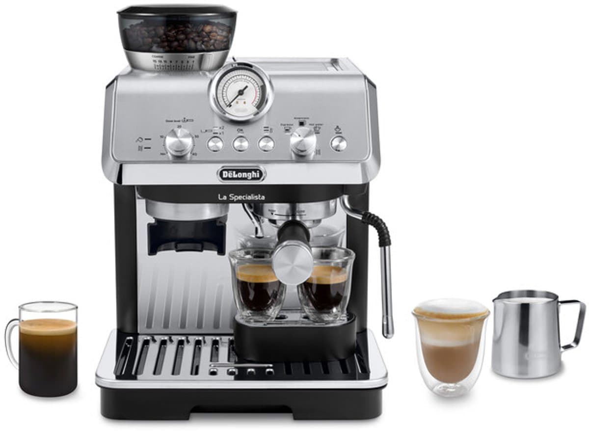 De'Longhi La Specialista Arte Evo - pistonmachine met Cold Brew functie en handmatig stoompijpje - Titanium - EC9255.T