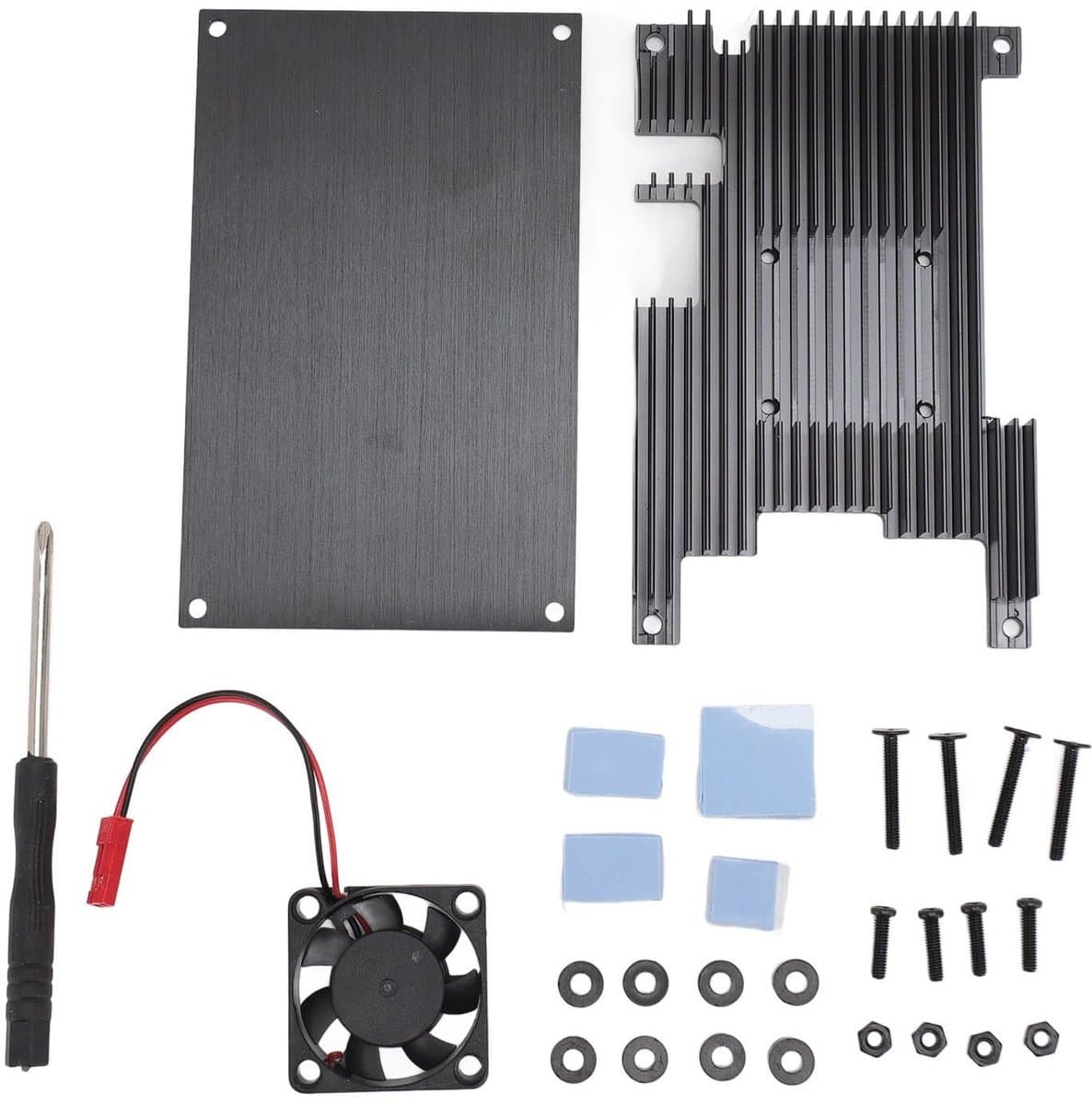 Store_9 - Orange Pi 5B Case - Aluminium Behuizing - Actieve Koeling - Met Ventilator - Efficiënte Warmteafvoer - Geschikt voor Orange Pi 5