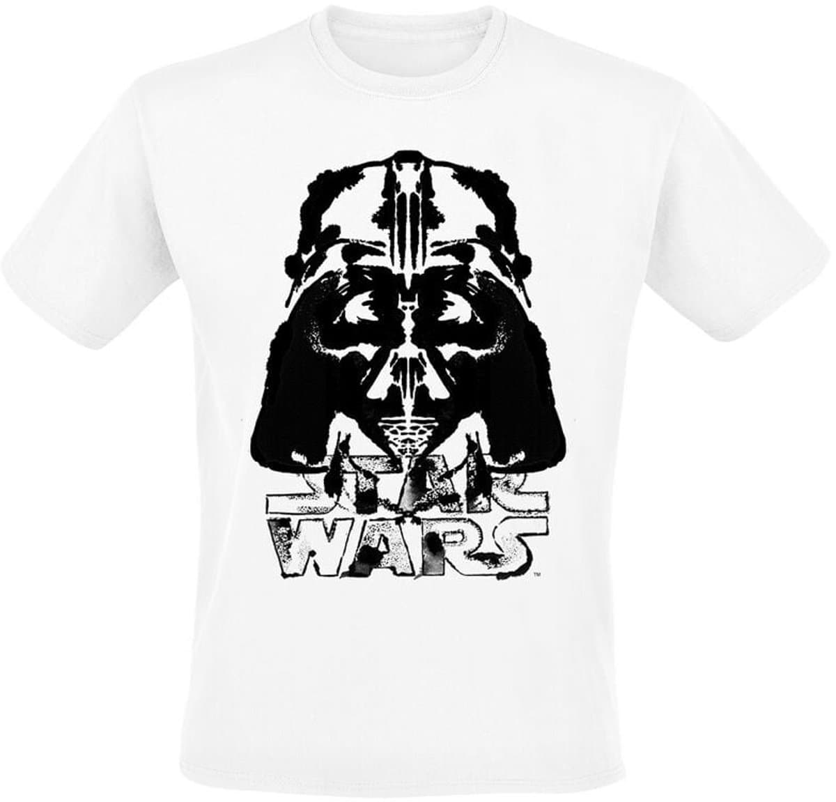 Star Wars Darth Vader - Inked Helmet Heren T-shirt - wit - XXL