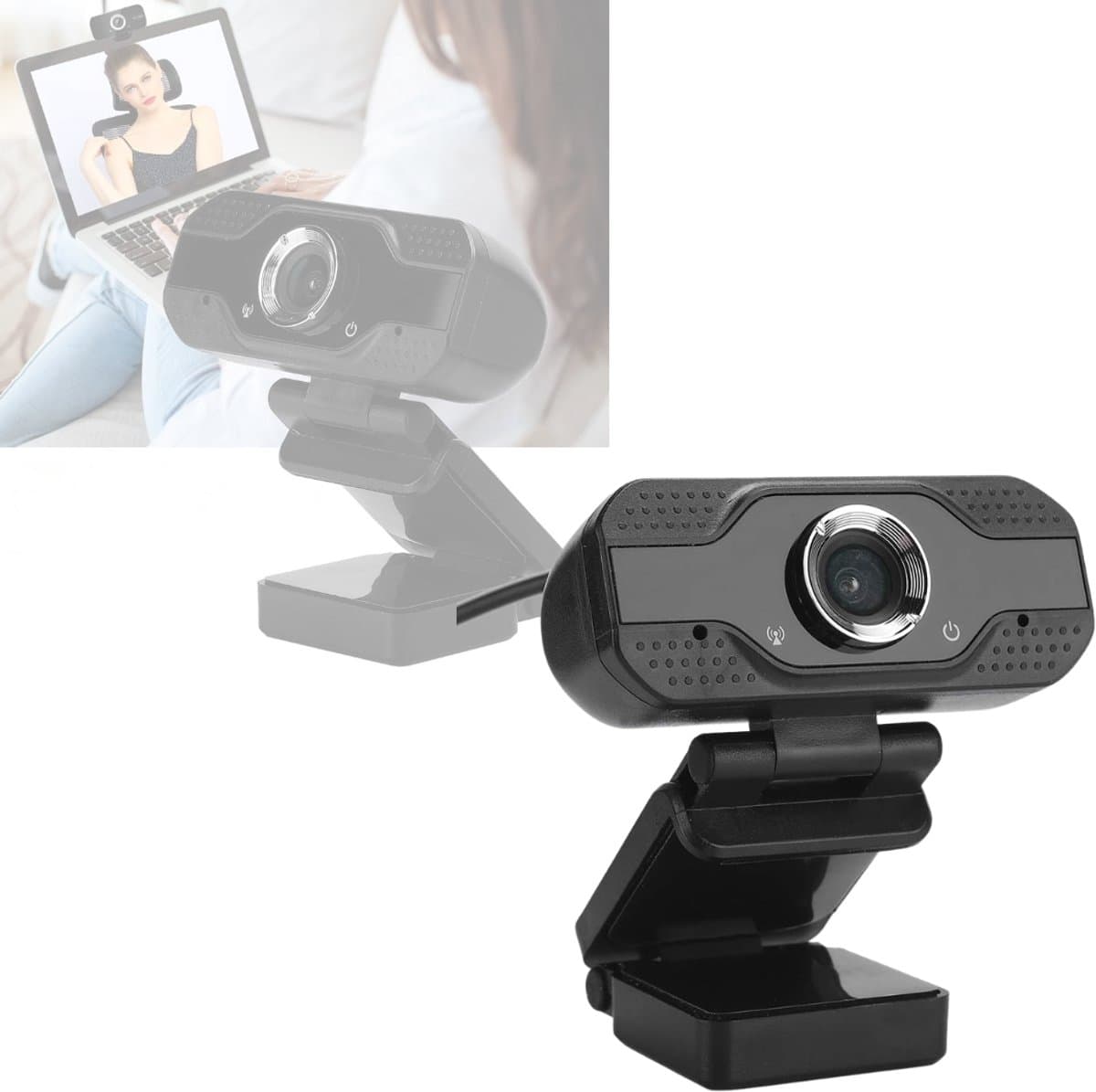 CLVP® Webcam Voor PC – Streaming Camera – Camera Met Microfoon