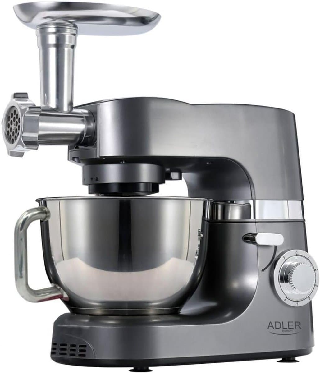 Keukenmachine Planet - Mixer Robot - Bakken en Koken - Krachtige Motor - 7 Liter Kom - Zilver