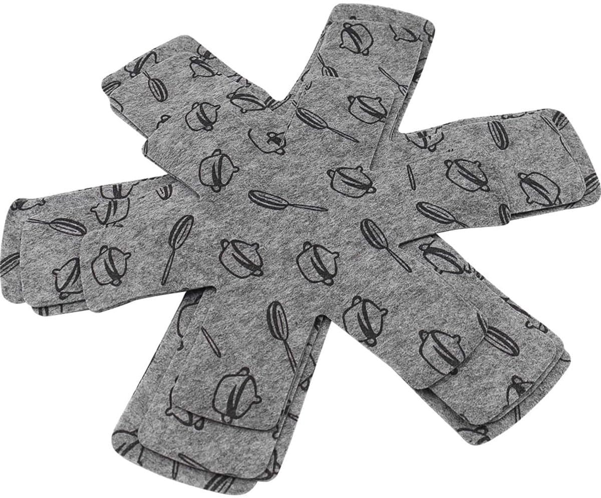 Dailygoods - Set van 6 Non-woven Pot- en Pannenbeschermers