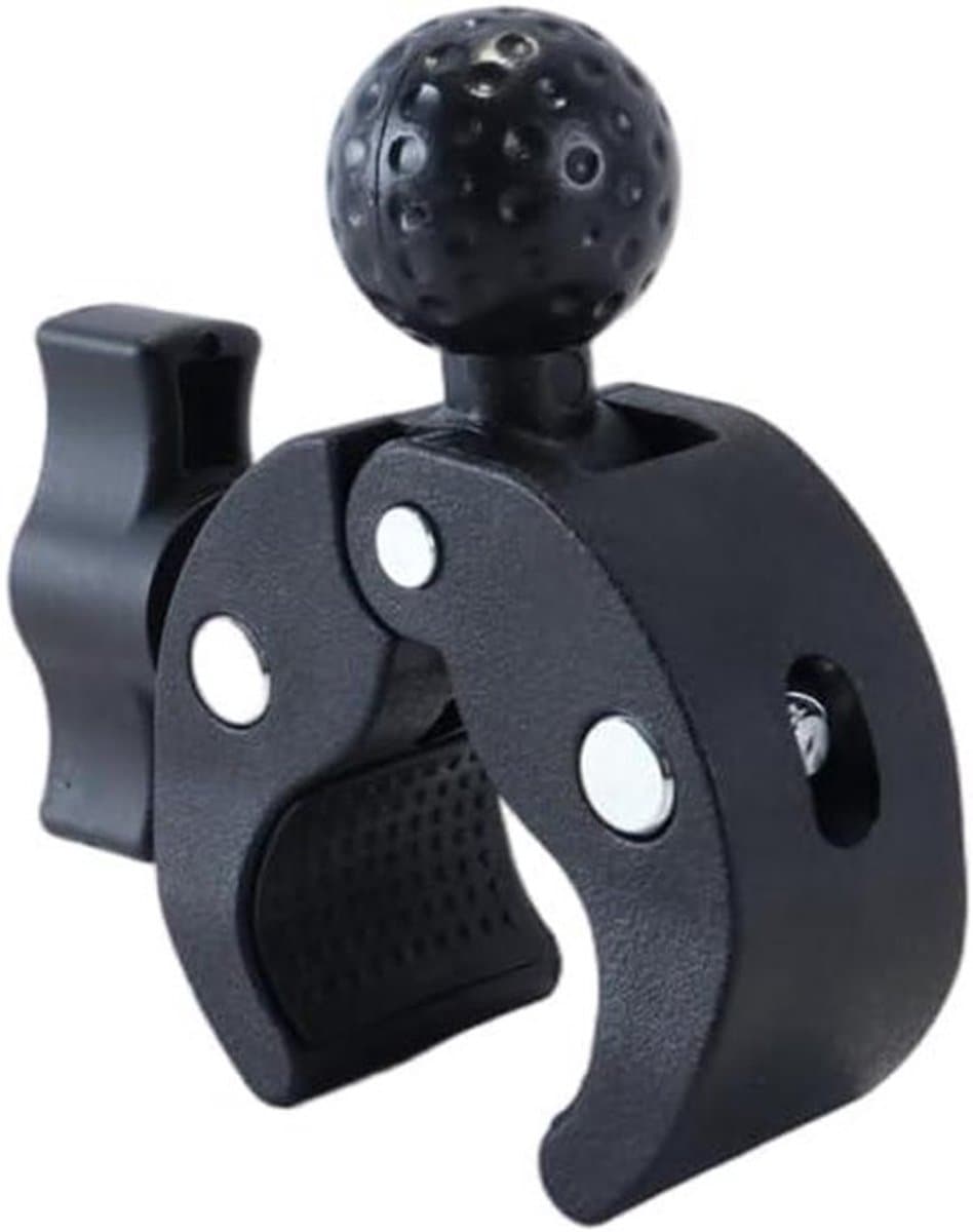 Dubbele camera-bevestiging - met dubbel balhoofd - 360° draaibeweging - voor motorfiets/fiets crossbars - bureau-lichtstatief