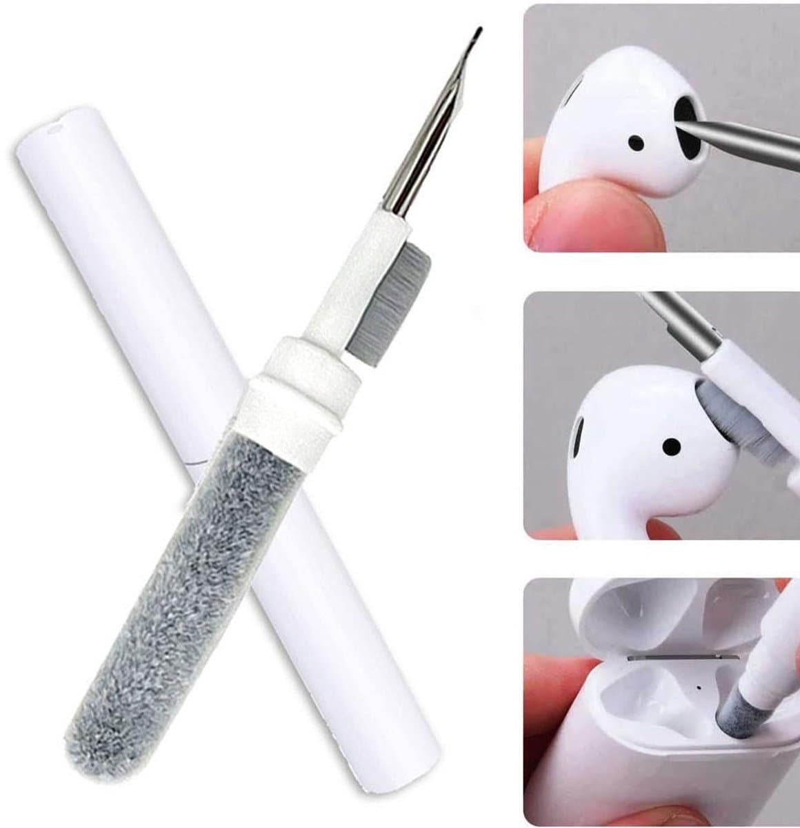 Apple Multifunctional Airpods Cleaning Pen - oordoppen reiniger - Draadloze oordoppen - Wireless headset cleaner - Samsung oordoppen - Samsung wireless bluetooth headset
