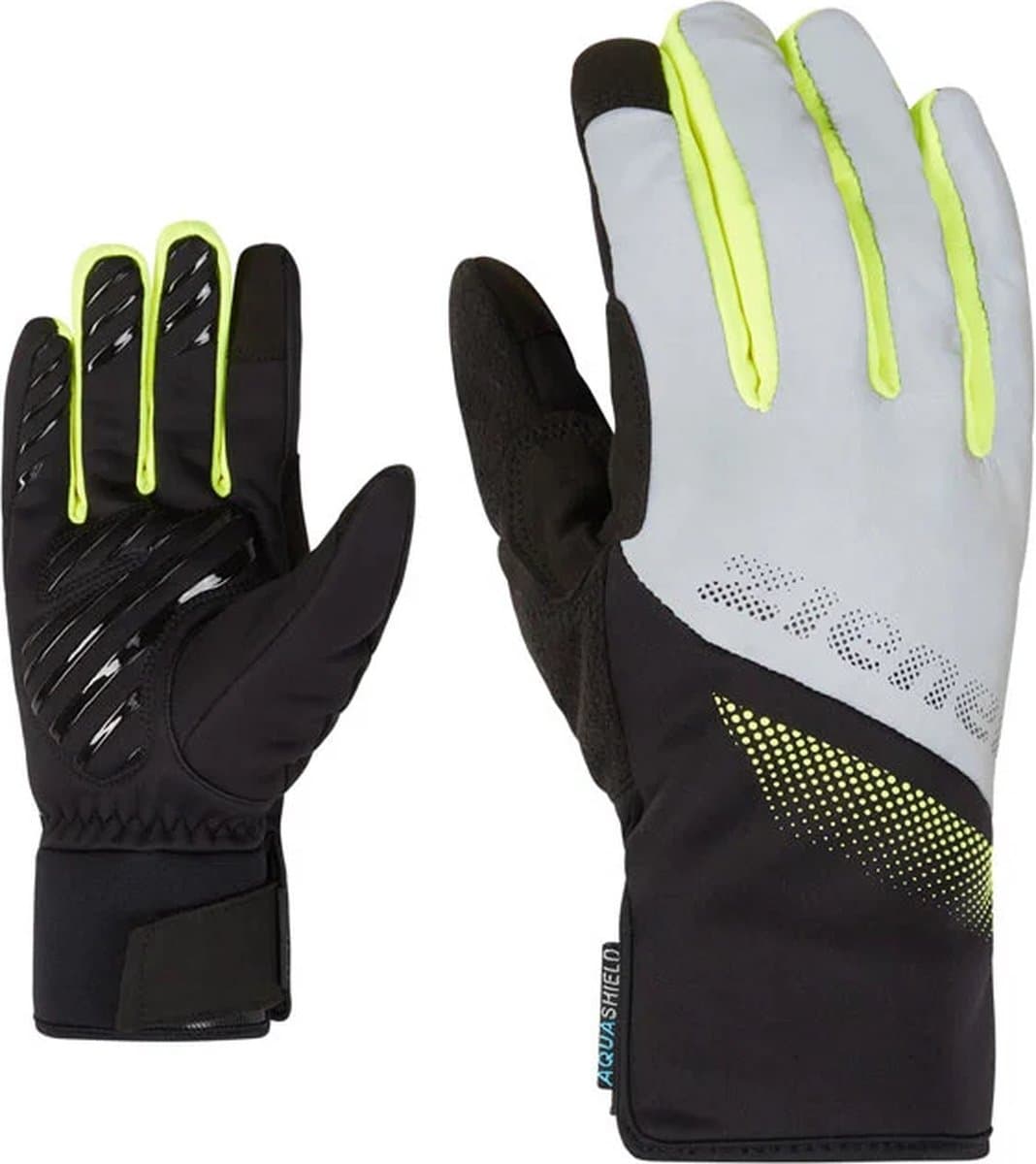 Ziener DILIP AS® TOUCH Fietshandschoenen Unisex Geel - Maat 9.5