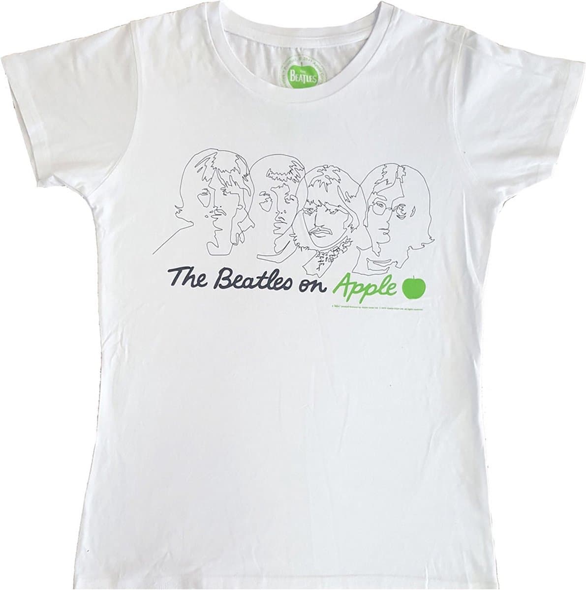 The Beatles - On Apple Dames T-shirt - XL - Wit