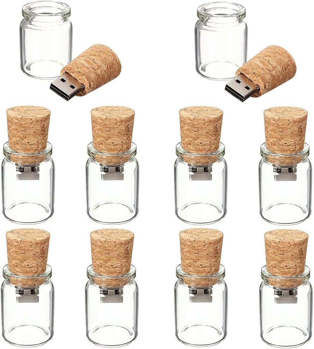 10 Stuks Minifles USB-stick 4GB Geheugenstick Cadeau