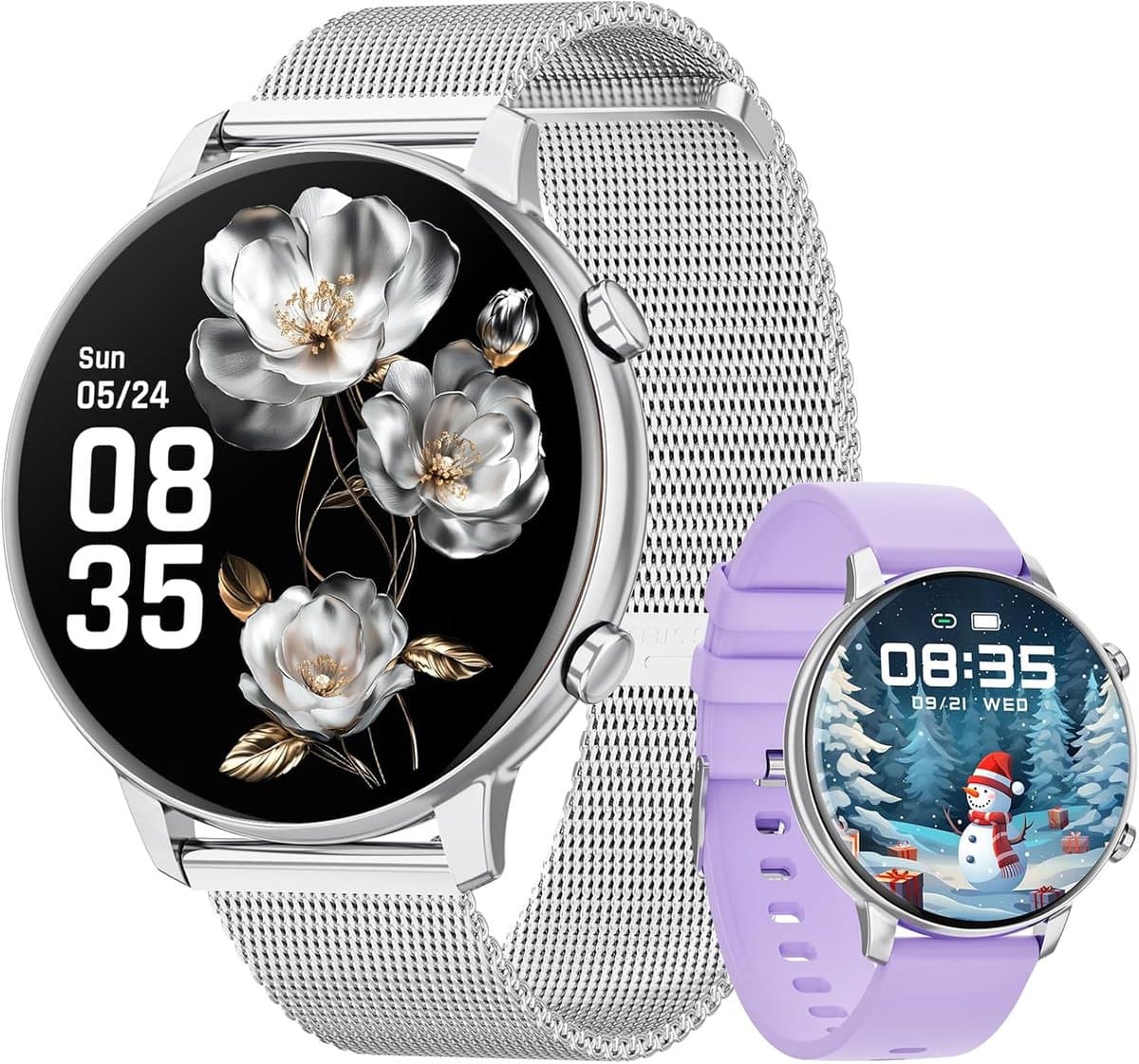 Smartwatch Dames en Heren met Bellen, Hartslag en SpO2 Monitor