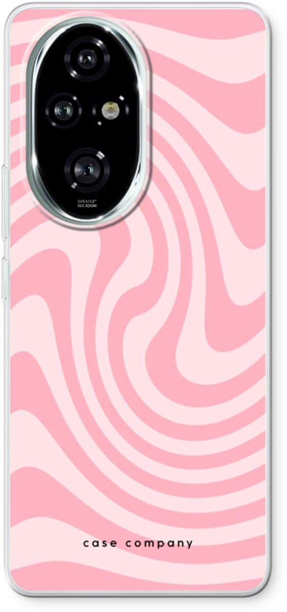 Case Company® - Hoesje geschikt voor Honor 200 Pro hoesje - Swirl Roos - Soft Cover Telefoonhoesje - Bescherming aan alle Kanten en Schermrand