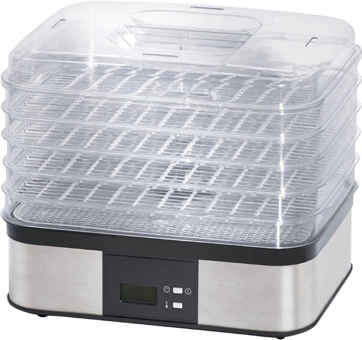 Thuys – Droogmachine – 5 BPA – Vrije Transparante Opzetstukken – Temperatuurregeling 40 – 70°C – Tijdregeling 1