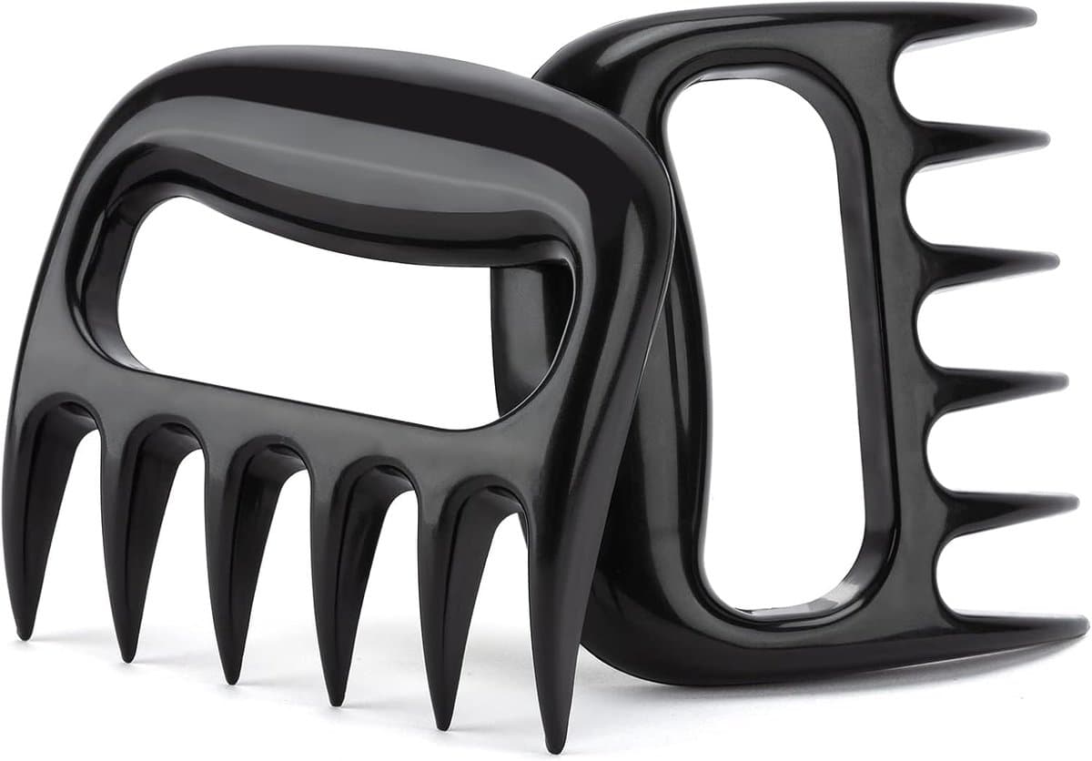 Daity Vleesverdeler gekookt voedsel barbecue - vleesklauw cadeau, 2-pack vlees scheurende berenklauw, vleesversnipperaar berenklauw kipversnipperaar barbecue accessoires cadeau, geschikt voor mannen