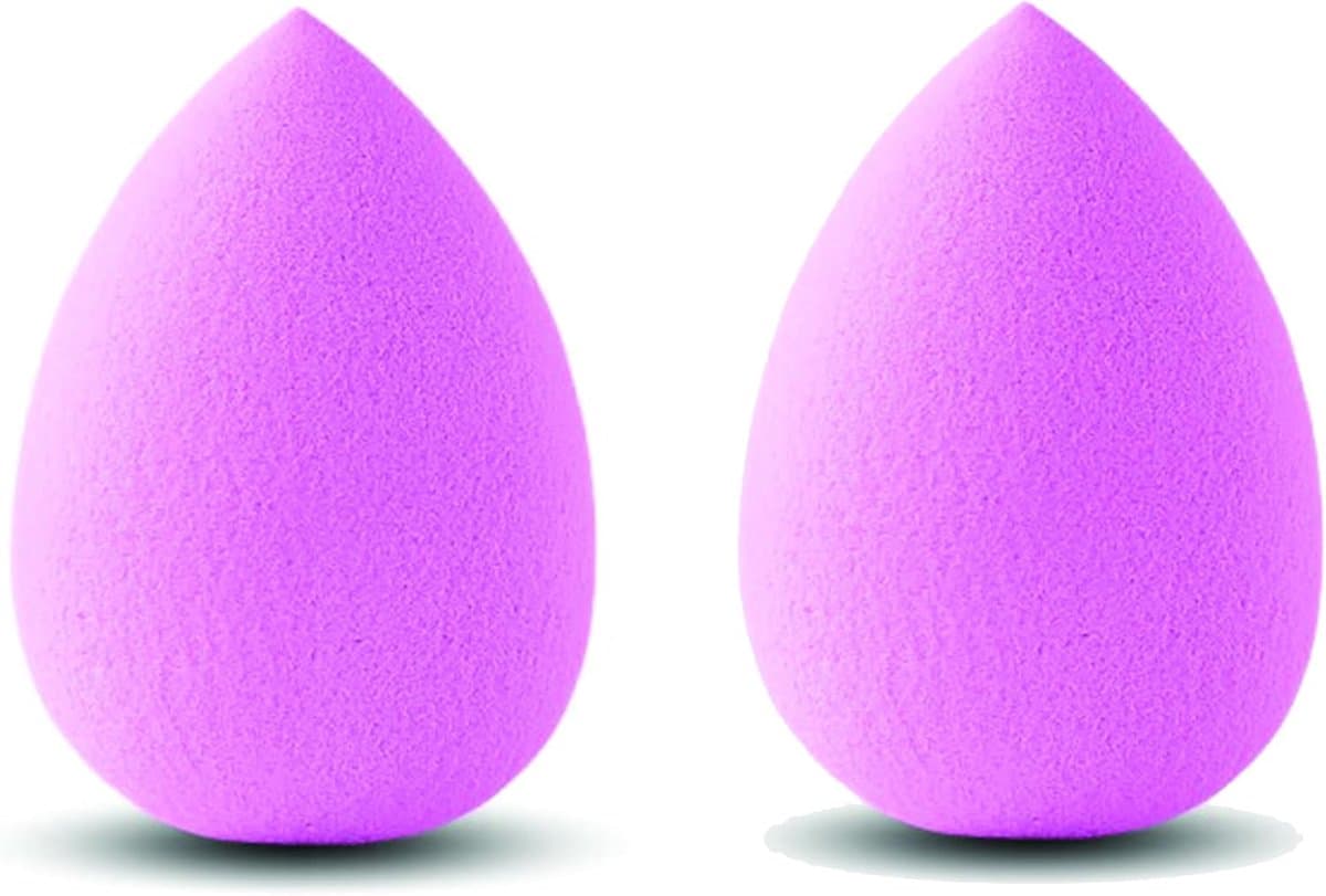 Set van 6 make-upsponzen inclusief make-upbasis, oogschaduw, wangspons, vloeibare crème/professionele make-upblender/beautyblender - willekeurige kleuren