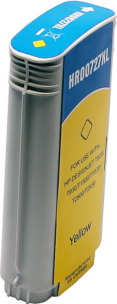 ABC huismerk inkt cartridge geschikt voor HP 730 geel Designjet T1600 T1600dr T1600ps T1700 T1700d T1700dr T1700ps T2600dr T2600ps
