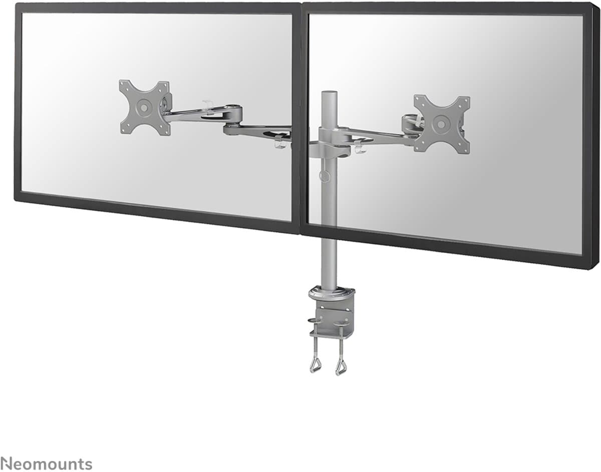Neomounts FPMA-D935D Monitorarm 2 schermen - 14-27" - 0-6 kg/scherm - zilver