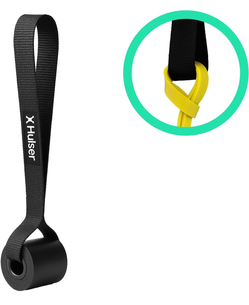 Hulser Deuranker voor weerstandsbanden - Eenvoudig monteren - Uitgebreid trainen met Pull up power resistance bands en weerstandstubes - Voor fitness en stretch elastiek