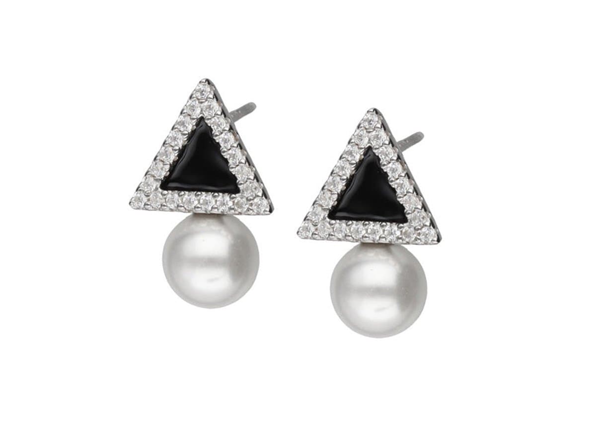 Parel Oorbellen dames - pareloorbellen - parel oorbellen zilver - oorbellen zilver dames - parel oorstekers - oorbellen dames - Echt Zilver - Zilver 925 - Amona Jewelry