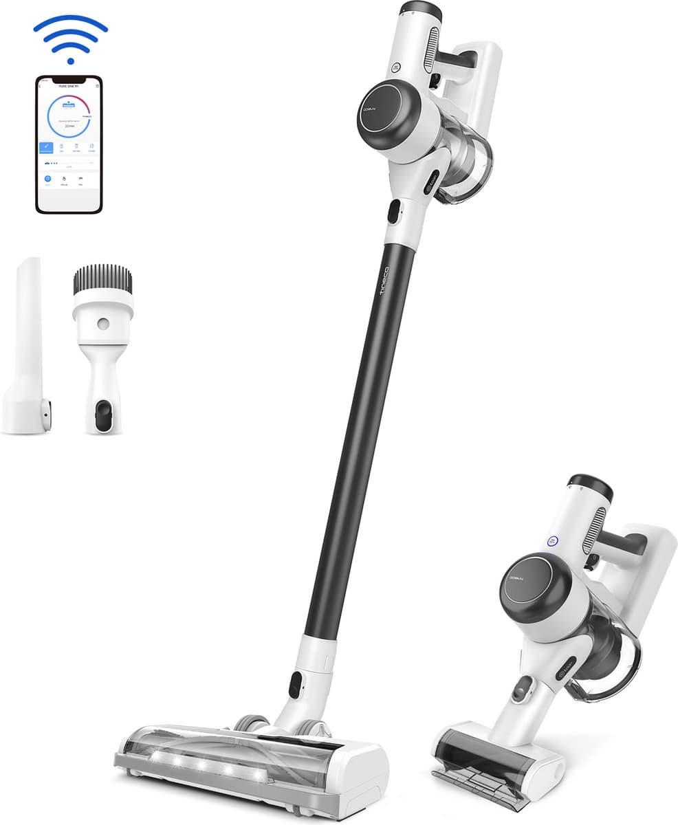 Tineco Steelstofzuiger Oplaadbaar Pure One X Essential Smart 21,6V Levensduur Pure One X Batterij 70 minuten Kruimelzuiger