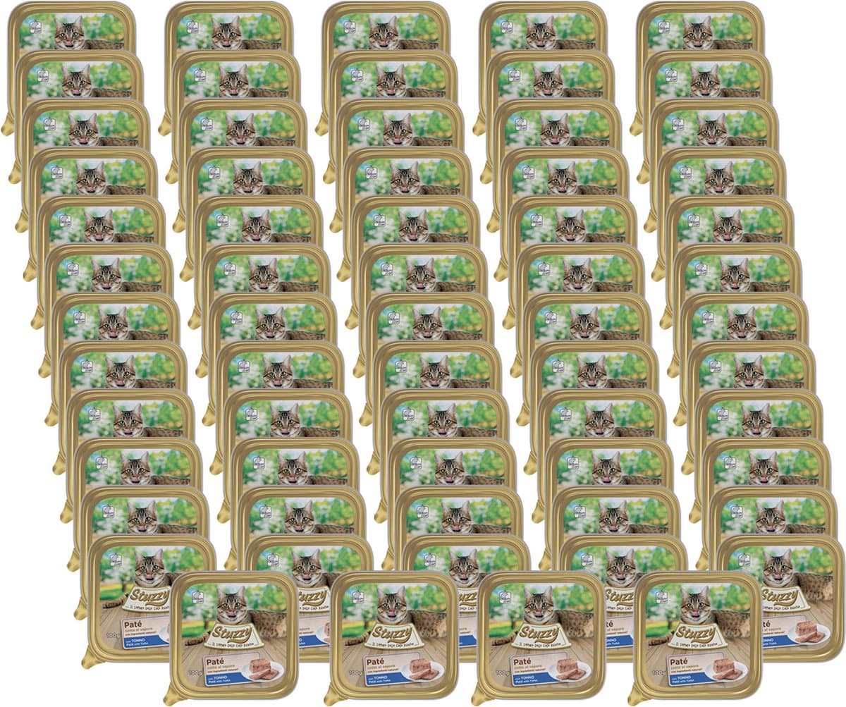 Mister Stuzzy Cat Paté 100 g - Kattenvoer - 64 x Tonijn