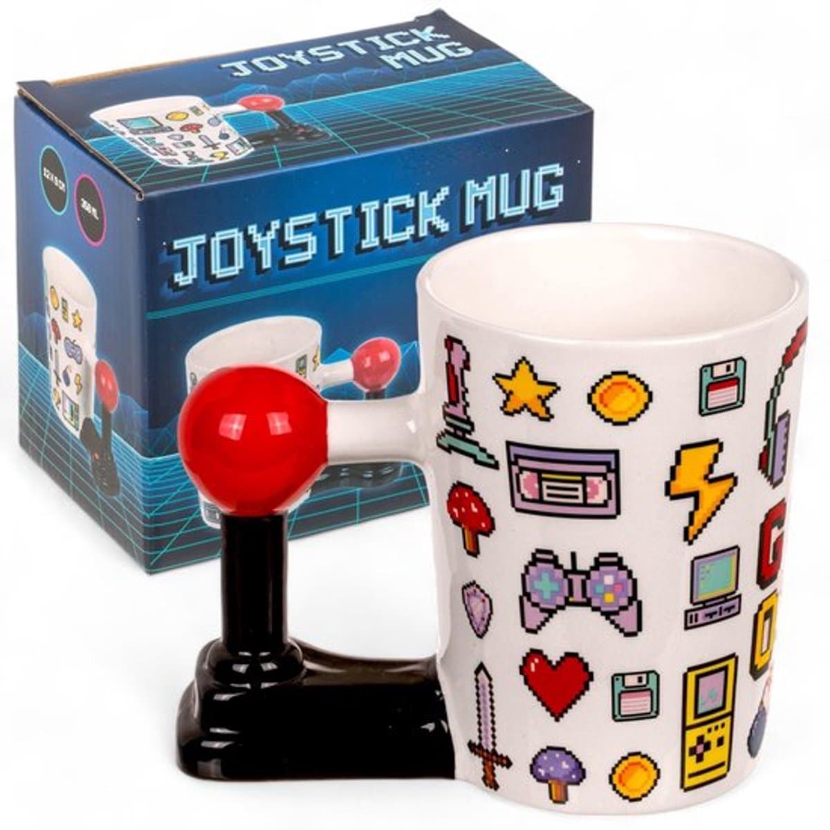 Aladdien - Gamer koffiemok - Joystick handvat - Keramische koffiekop - Game Over