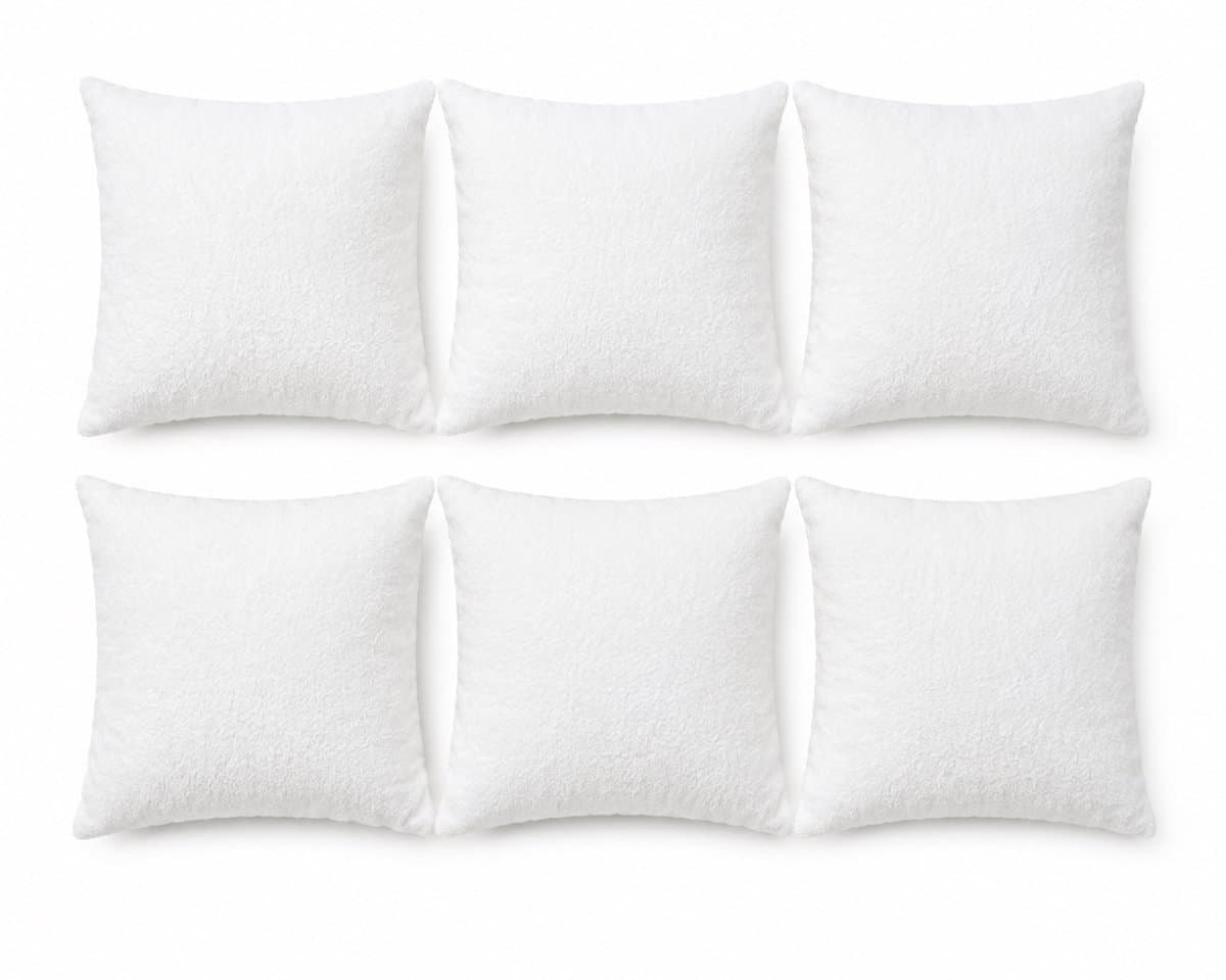 Jungengel Binnenkussen 40x40 cm Set van 6 - Vulkussen Extra Gevuld Wit - Kussenvulling Polyester