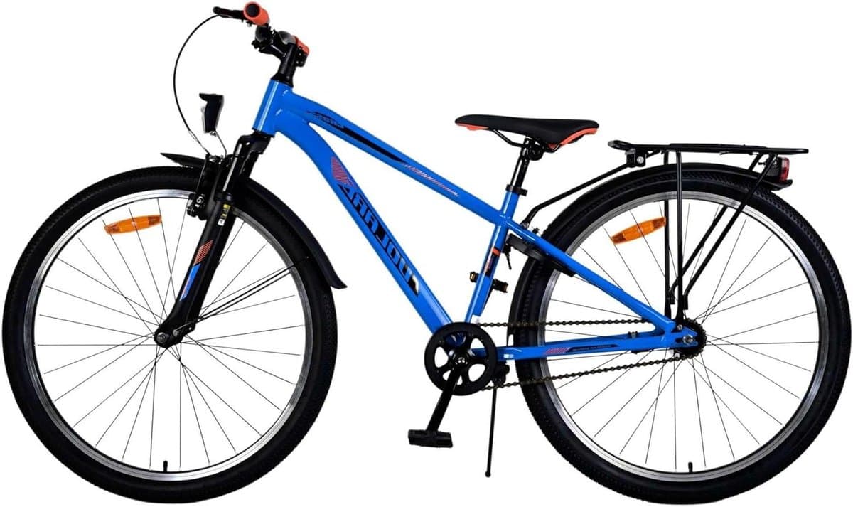 Kinderfiets - Jongensfiets - Veilig Fietsen - Hand- en terugtraprem - 26 inch - Blauw