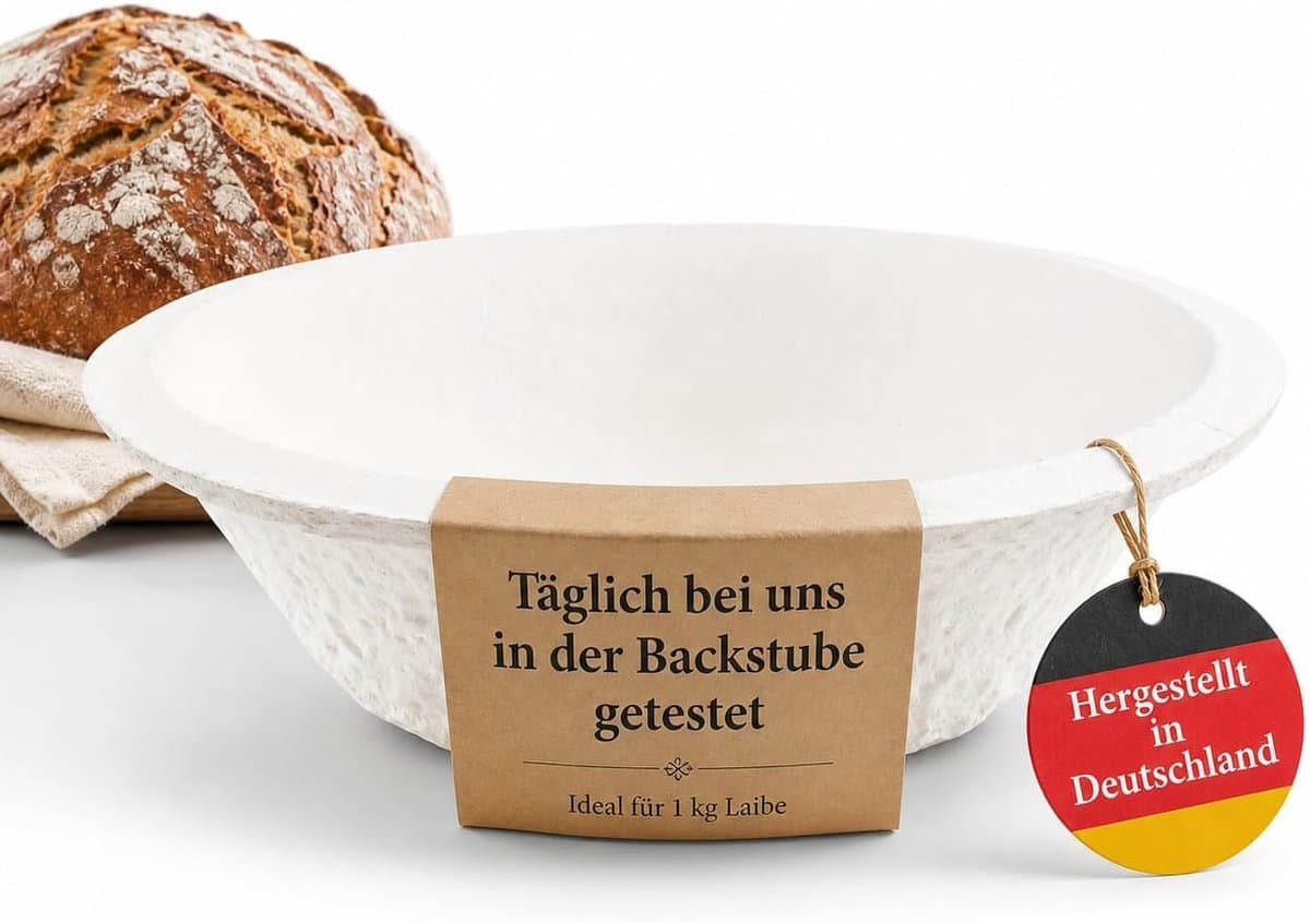 Spiegelhauer Ronde houten gistingsmand - 1 kg - Voor het bakken van brood