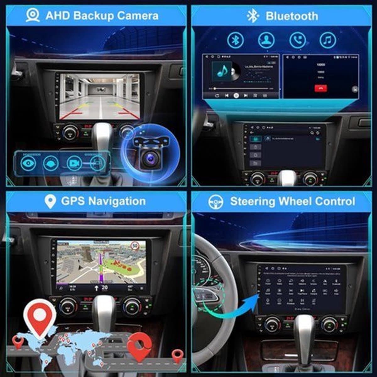 Android 13 Autoradio – Multimedia Systeem – Navigatie Unit – Auto Stereo – Touchscreen Radio – 9 Inch HD Scherm – Draadloze CarPlay & GPS Navigatie
