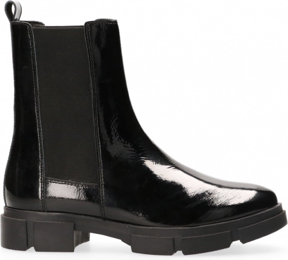 Van Dalen - Chelsea boot lakleer - Black - 39