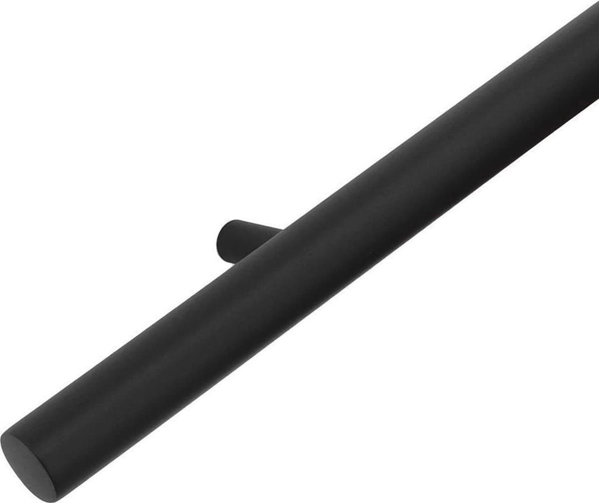 IVOL Design trapleuning zwart 250 cm met 3 houders