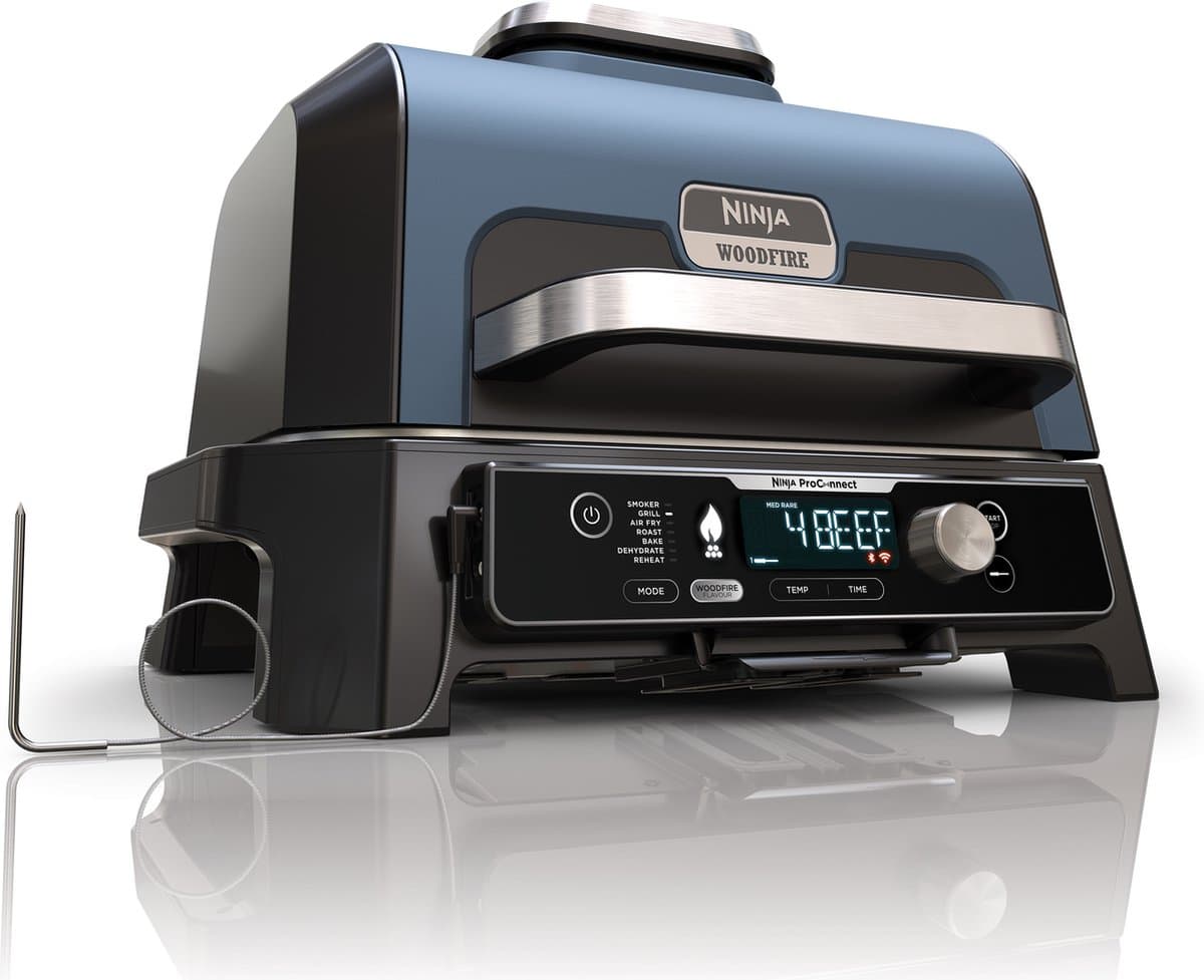 Ninja Woodfire Pro XL Elektrische BBQ Grill en Roker OG901EU