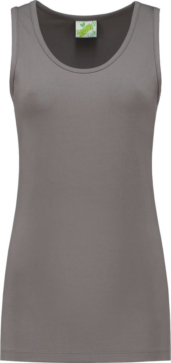 Lemon & Soda tanktop voor dames in de kleur pearl grey in de maat 2XL