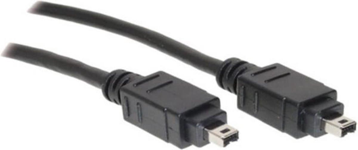FireWire 400 kabel met 4-pins - 4-pins connectoren / zwart - 3 meter