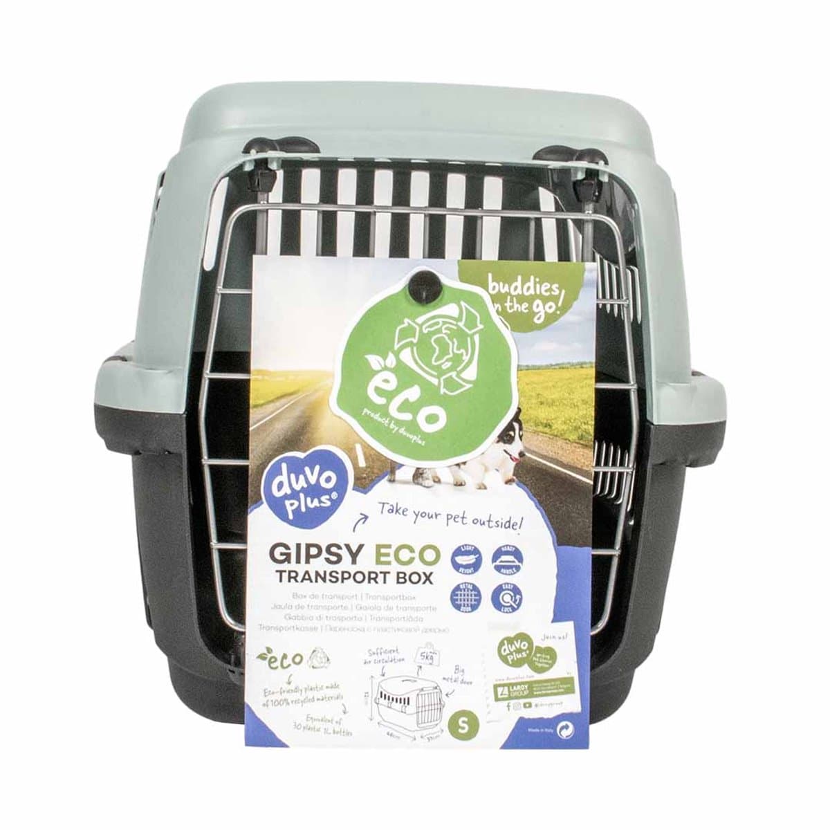 Gipsy ECO transport box metalen deur L - 58x38x38cm - max. 8kg ice