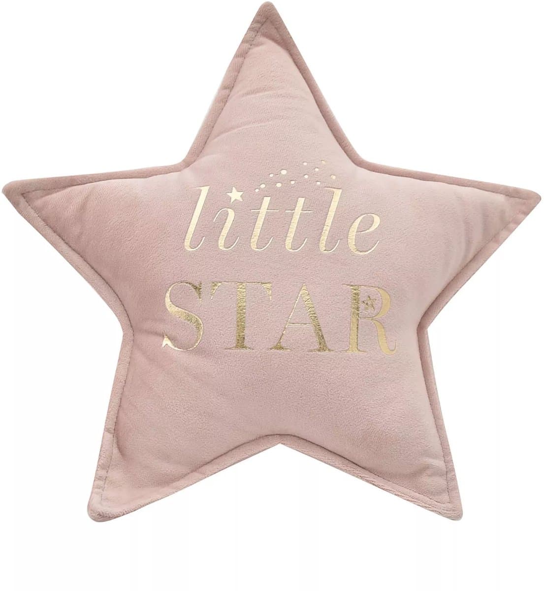 Bambino By Juliana - Little Star - Fluwelen Velvet Kussen 30cm - Blush - Roze - kinder kado
