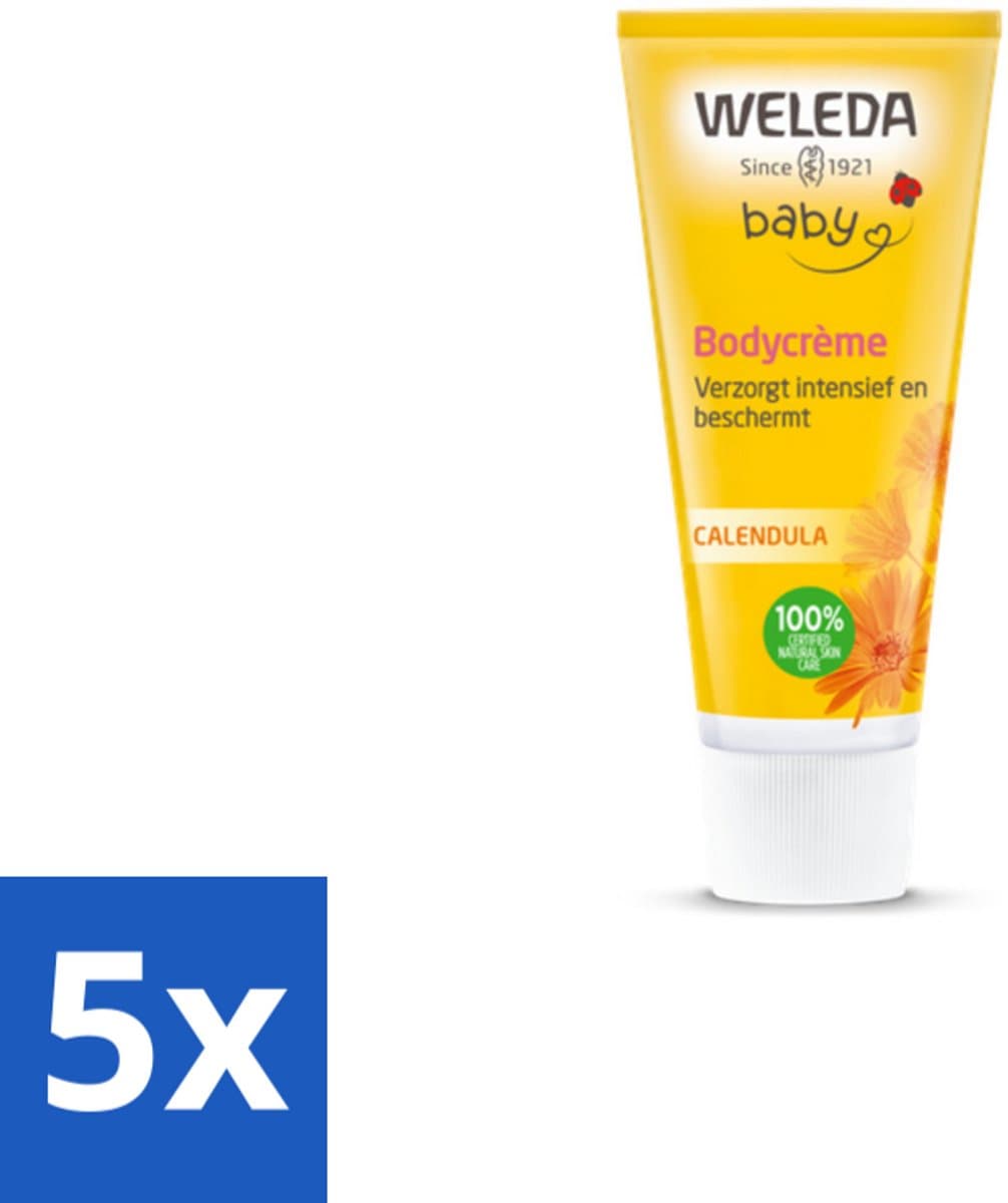 WELEDA - Bodycrème - Baby & Kind Calendula - 75 ml - Bulkverpakking - 5 stuks